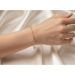 Zlatý 585/1000 náramek anker 1721