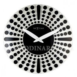Designové nástěnné hodiny 8636wi Nextime Stazione 35cm