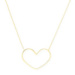 Zlatý náhrdelník se srdcem
