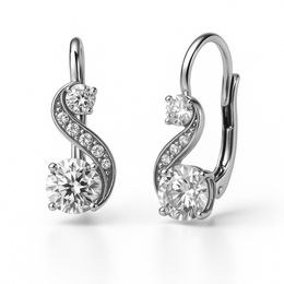 Stříbrné náušnice se zirkony