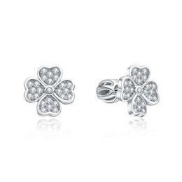 MOISS stříbrné náušnice ČTYŘLÍSTEK