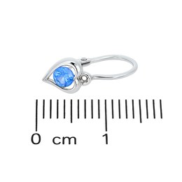 MINET Elegantní zlaté náušnice s bílými zirkony Au 585/1000 1,40g
