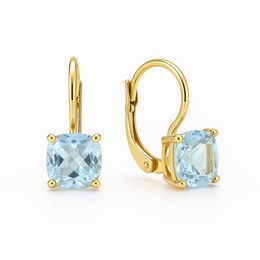 Zlaté náušnice se zirkony klapkové