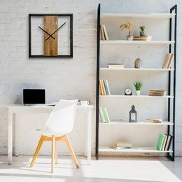 KUBRi 0097HRP - dubové hodiny s tichým chodem o průměru 44 cm