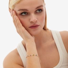 Stříbrný zlacený náramek Victoria Cruz A3754-31DP