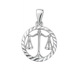 Stříbrný přívěs zvěrokruh Váhy broušený kroužek
