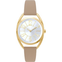 MINET Stříbrno-zlaté dámské hodinky s čísly ICON GOLD MWL5248