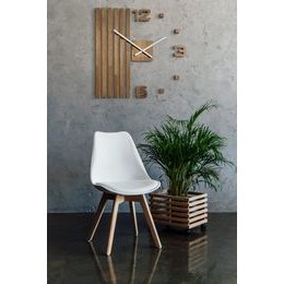 Flexistyle z54g - dubové nalepovací hodiny s průměrem 50-75 cm