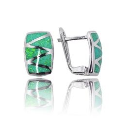 MOISS opálové stříbrné náušnice