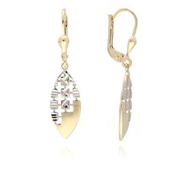 MOISS náušnice ze žlutého zlata BICOLOR