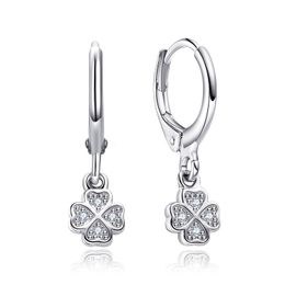 MOISS stříbrné náušnice ČTYŘLÍSTEK