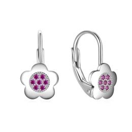 MOISS stříbrné náušnice KVĚTINA