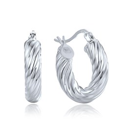 MINET Moderní stříbrné náušnice