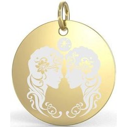 Přívěsek zlacené stříbro zvěrokruh blíženci 16 mm