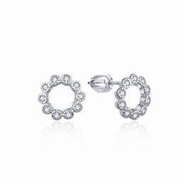 MOISS stříbrné náušnice KRUH