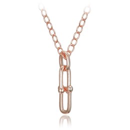 MINET Moderní pozlacený stříbrný náhrdelník