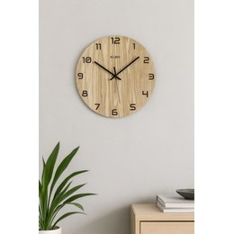 Minimalistické dubové hodiny české výroby KUBRi 0037