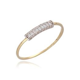 MOISS prsten ze žlutého zlata BICOLOR