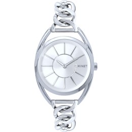 MINET Stříbrné dámské hodinky ICON SILVER MWL5235