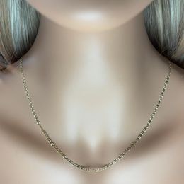 Zlatý 585/1000 řetízek z bílého zlata anker 1394