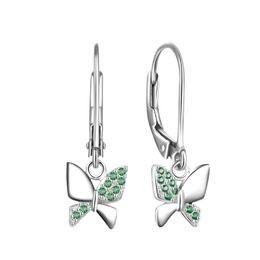 MOISS stříbrné náušnice MOTÝL
