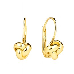 Zlaté 585/1000 náušnice klapkové Uzel TU-3004
