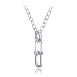 MINET Moderní stříbrný náhrdelník