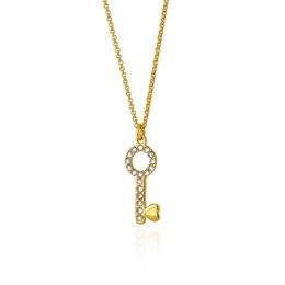 Stříbrný zlacený řetízek s přívěskem Victoria Cruz A3740-07DG