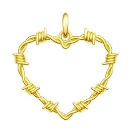 Zlatý 585/1000 přívěsek srdce 30229