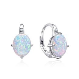 MOISS stříbrné náušnice OPÁL