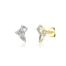 Náušnice JVD SVLE1607XH2GO00 stříbrné