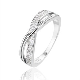 Prsten JVD SVLR1300XJ6BI stříbrný