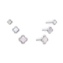 MOISS stříbrné náušnice 4-6mm - sada 3 kusů