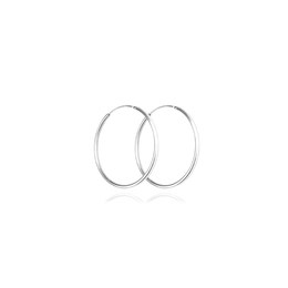 MINET Stříbrné náušnice KRUHY 2 cm