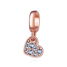 MOISS stříbrný přívěsek SRDCE ROSE