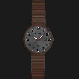 LAVVU LWL5042 Titanové pružné hodinky s vodotěsností LUNDEN Small Rose Gold