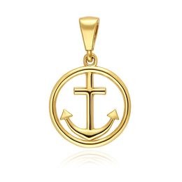 MOISS přívěsek ze žlutého zlata KOTVA