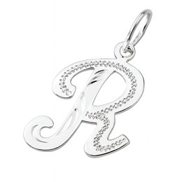 Zlatý přívěsek z bílého zlata písmeno