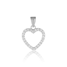 Přívěsek JVD SVLP0931SD5BI00 stříbrný