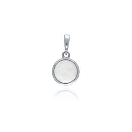 MOISS přívěsek z bílého zlata OPÁL