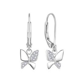 MOISS stříbrné náušnice MOTÝL