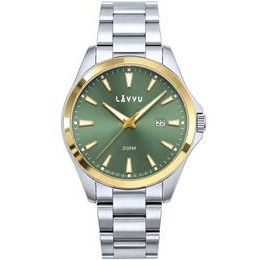 LAVVU 20 ATM Pánské hodinky ISBRYDER Gold-green