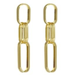 Victoria Cruz A4105-DT - stříbrné náušnice - zlacené