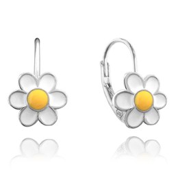 MINET Stříbrné náušnice KOPRETINY