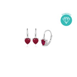 Náušnice JVD stříbrné