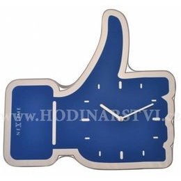 Hodiny NEXTIME 3072bl Facebook Like 42cm