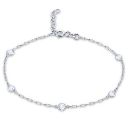 MINET Elegantní náramek z bílého zlata kulička Au 585/1000 0,80g