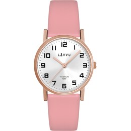 LAVVU Rose gold dámské titanové hodinky MANDAL LWL5035