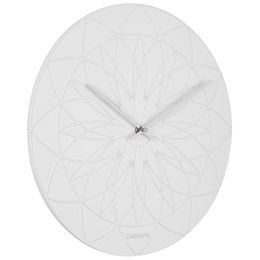 KUBRi 0185 - Luxusní dubové hodiny s epoxidovými doplňky