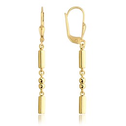 MINET Moderní zlaté náušnice s patentem Au 585/1000 2,50g